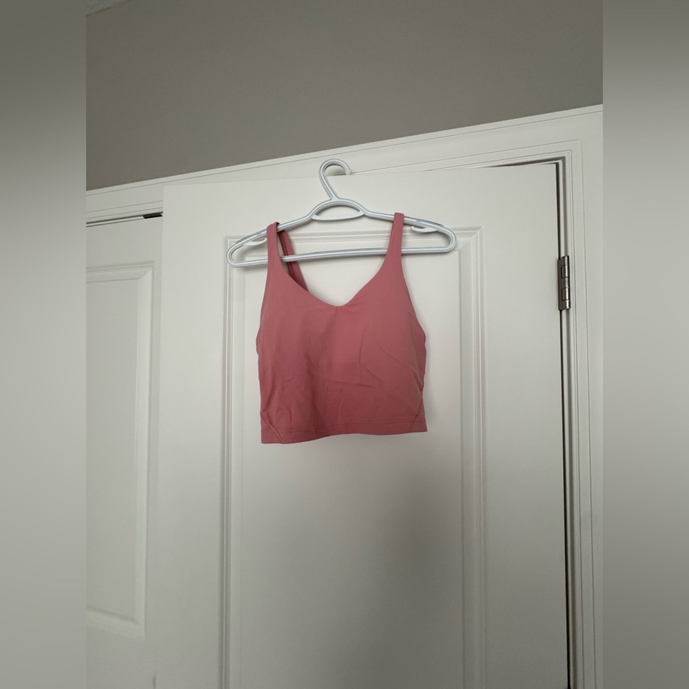 Lululemon Pink Sleeveless Crop Top